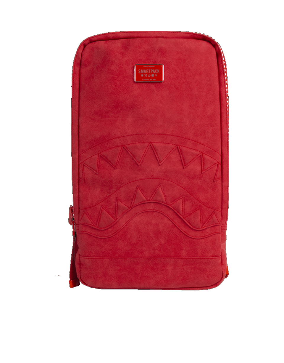 حقيبة القرش الحمراء (SHARK SMARTPACK (RED SEUEDE) LAPTOP BAG) حقيبة القرش الحمراء (SHARK SMARTPACK (RED SEUEDE) LAPTOP BAG)